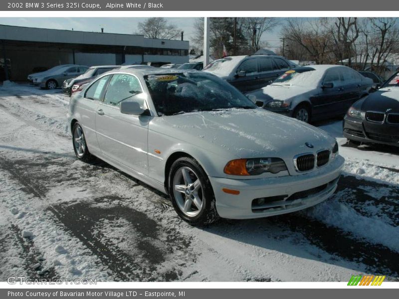 Alpine White / Black 2002 BMW 3 Series 325i Coupe