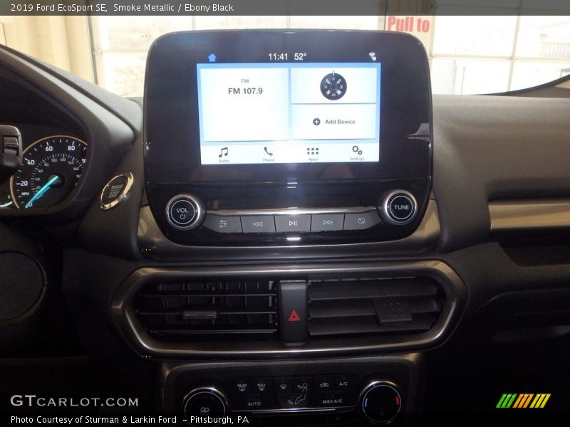 Smoke Metallic / Ebony Black 2019 Ford EcoSport SE