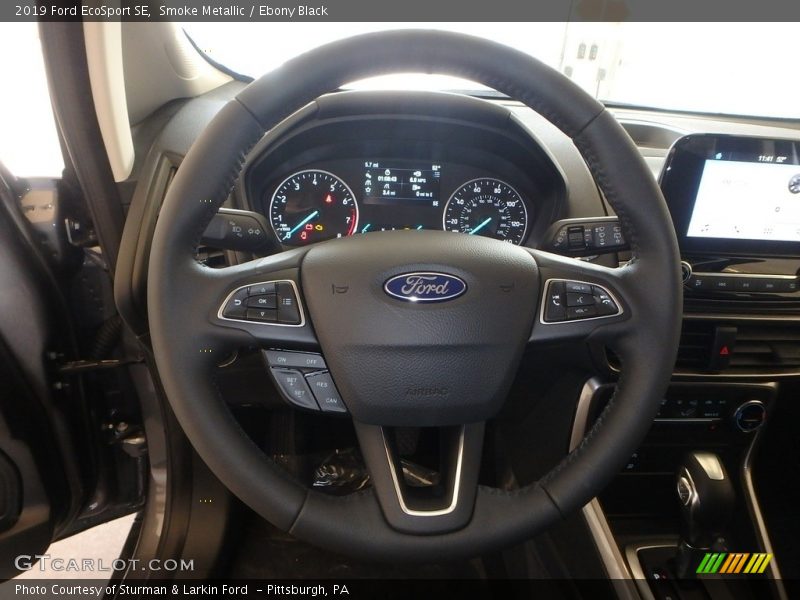 Smoke Metallic / Ebony Black 2019 Ford EcoSport SE