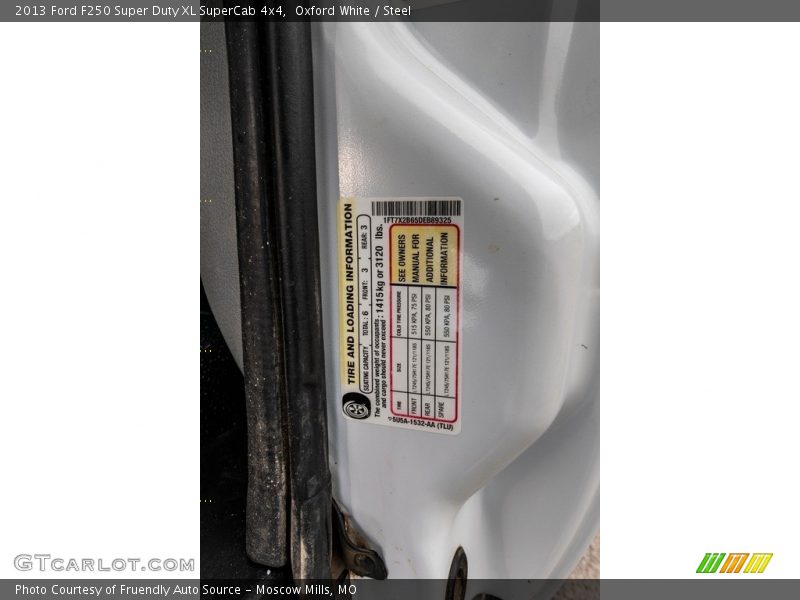 Oxford White / Steel 2013 Ford F250 Super Duty XL SuperCab 4x4