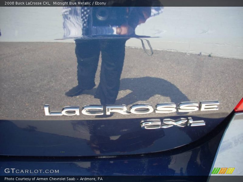 Midnight Blue Metallic / Ebony 2008 Buick LaCrosse CXL