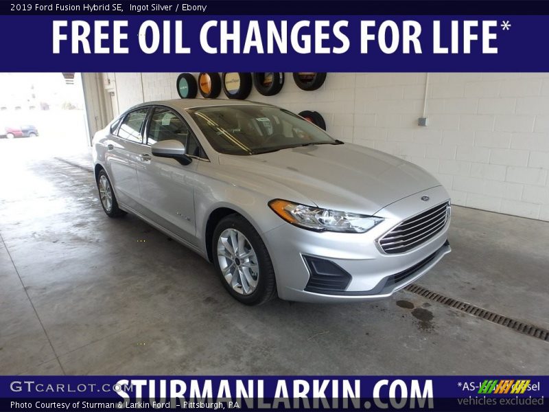 Ingot Silver / Ebony 2019 Ford Fusion Hybrid SE