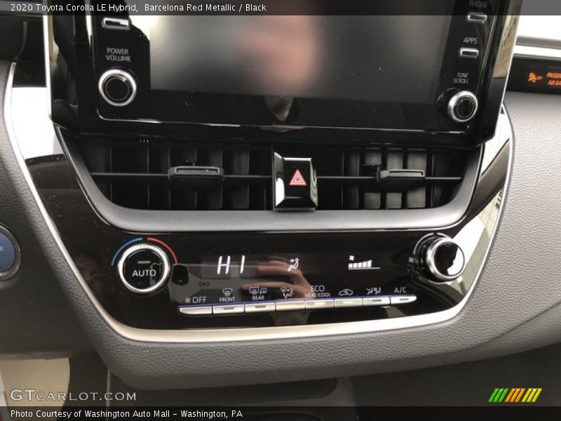 Controls of 2020 Corolla LE Hybrid