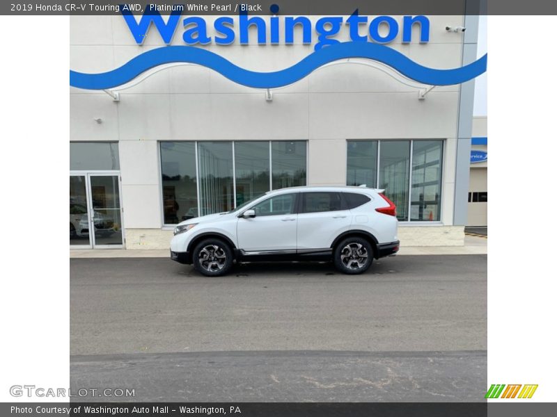 Platinum White Pearl / Black 2019 Honda CR-V Touring AWD