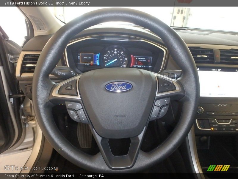 Ingot Silver / Ebony 2019 Ford Fusion Hybrid SE