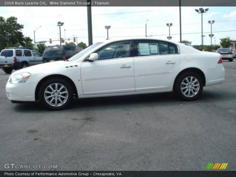 White Diamond Tri-coat / Titanium 2009 Buick Lucerne CXL