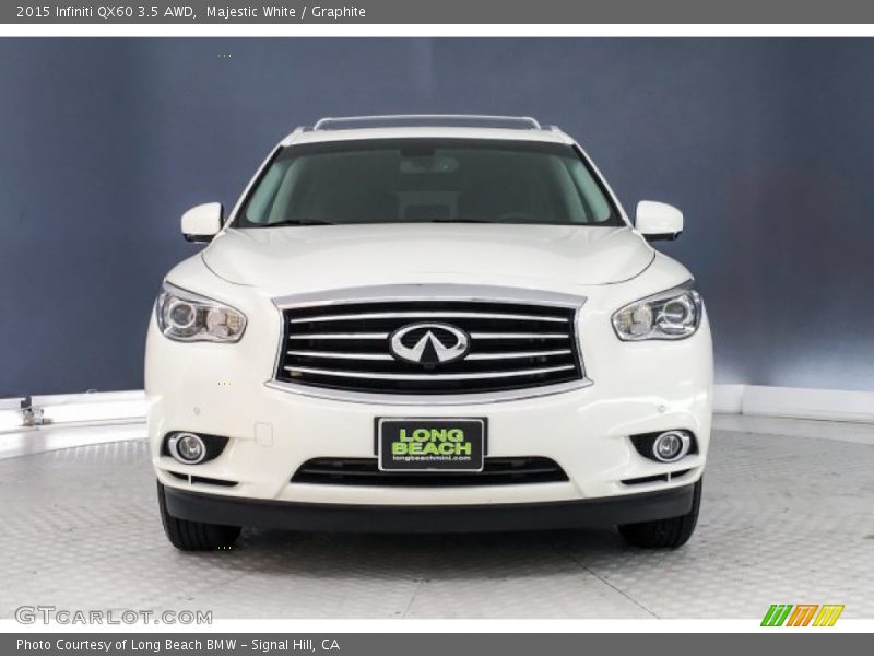 Majestic White / Graphite 2015 Infiniti QX60 3.5 AWD