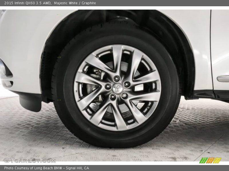 Majestic White / Graphite 2015 Infiniti QX60 3.5 AWD