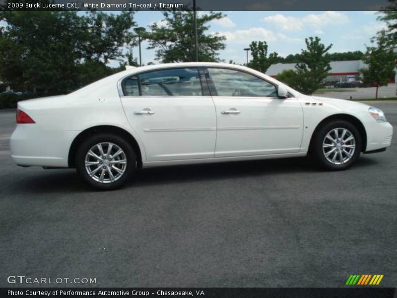 White Diamond Tri-coat / Titanium 2009 Buick Lucerne CXL