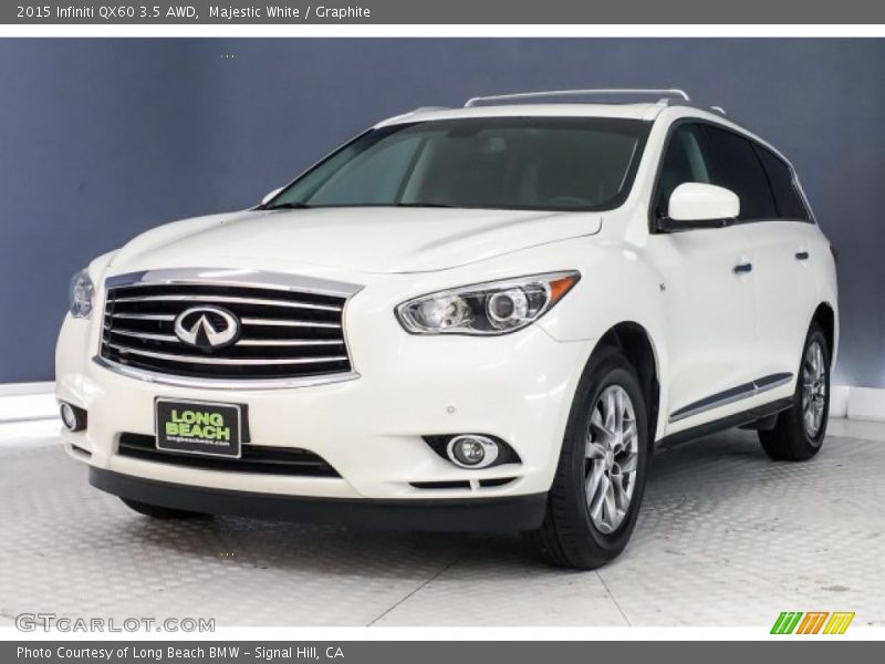 Majestic White / Graphite 2015 Infiniti QX60 3.5 AWD