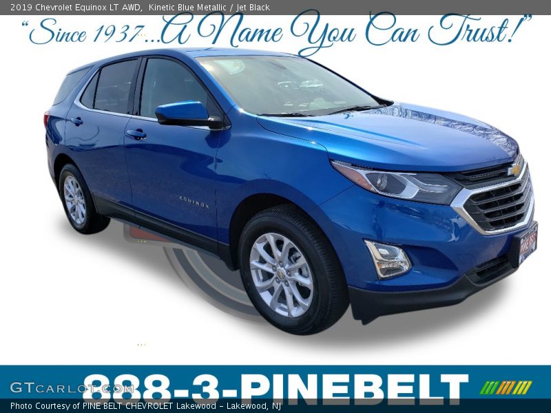 Kinetic Blue Metallic / Jet Black 2019 Chevrolet Equinox LT AWD