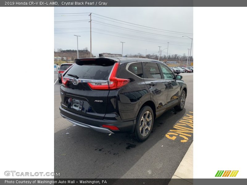Crystal Black Pearl / Gray 2019 Honda CR-V EX-L AWD