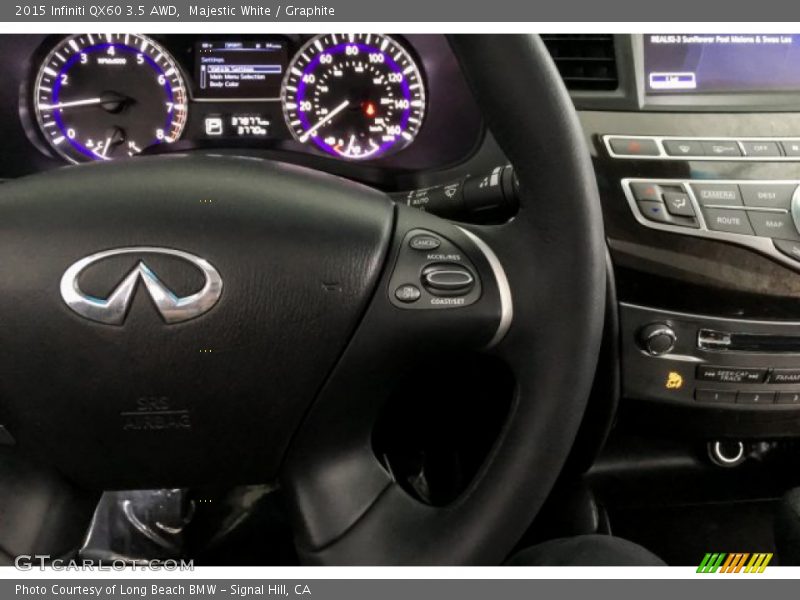 Majestic White / Graphite 2015 Infiniti QX60 3.5 AWD