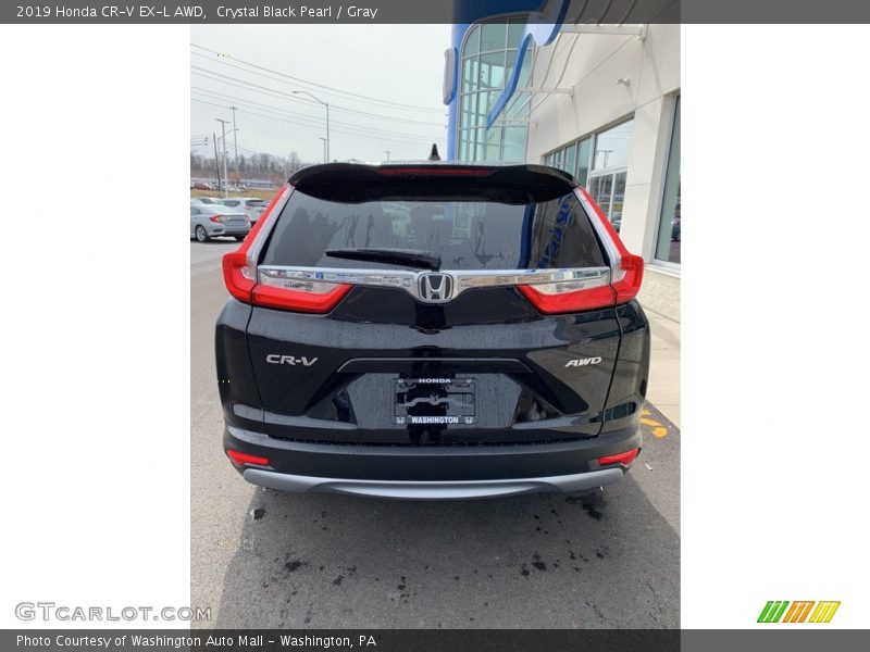 Crystal Black Pearl / Gray 2019 Honda CR-V EX-L AWD