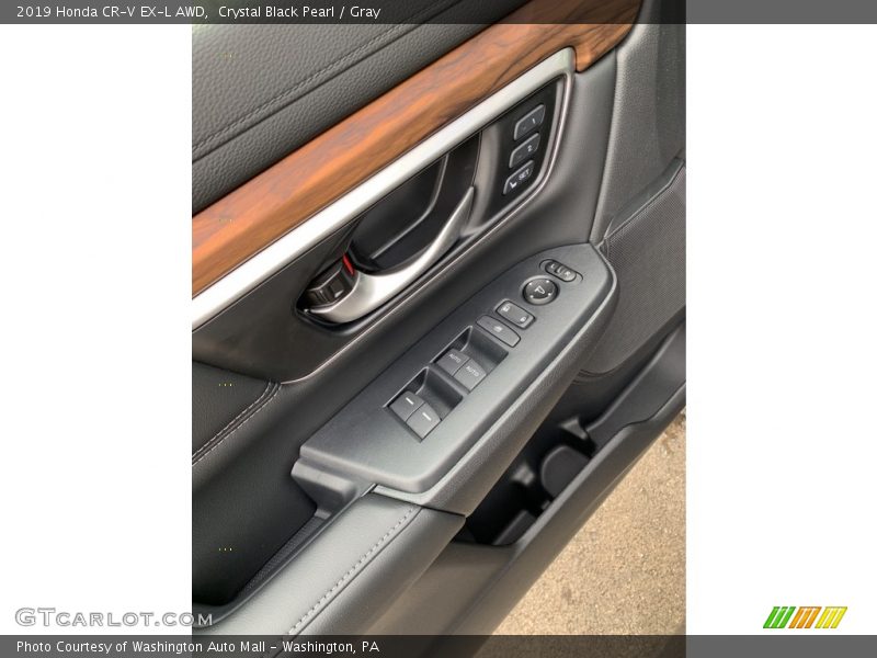 Crystal Black Pearl / Gray 2019 Honda CR-V EX-L AWD