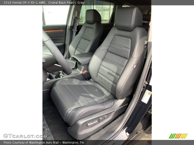 Crystal Black Pearl / Gray 2019 Honda CR-V EX-L AWD