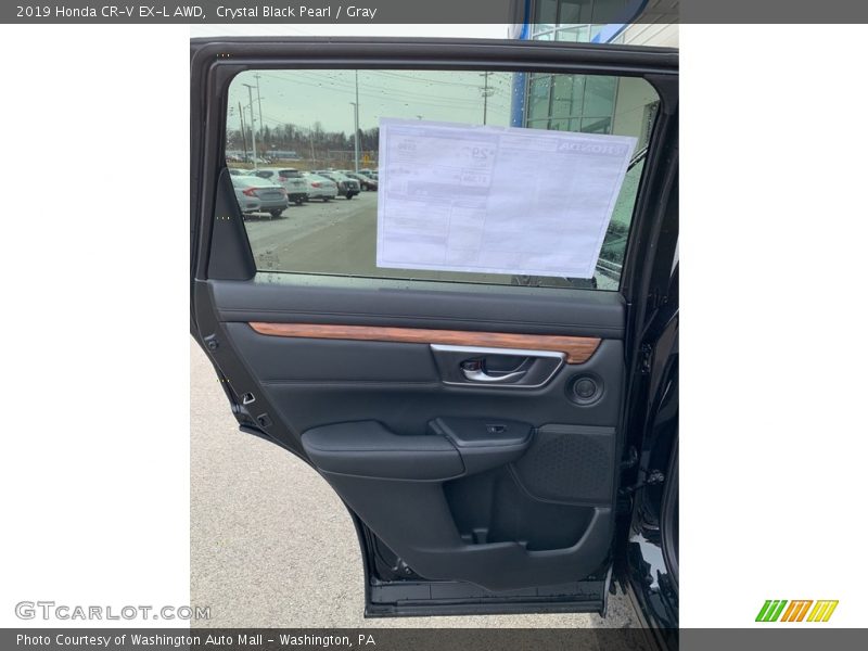 Crystal Black Pearl / Gray 2019 Honda CR-V EX-L AWD