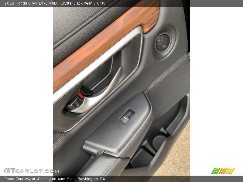 Crystal Black Pearl / Gray 2019 Honda CR-V EX-L AWD
