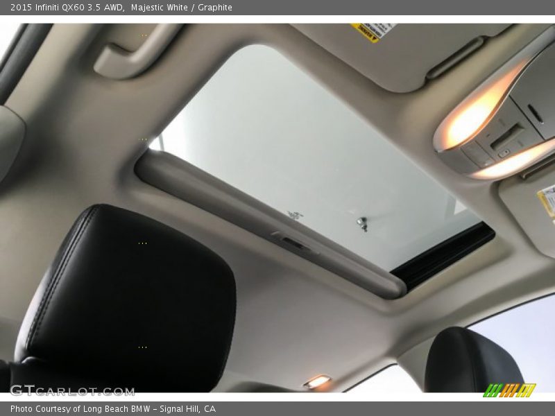 Majestic White / Graphite 2015 Infiniti QX60 3.5 AWD