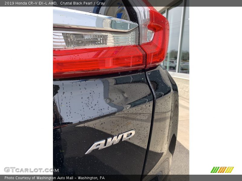 Crystal Black Pearl / Gray 2019 Honda CR-V EX-L AWD