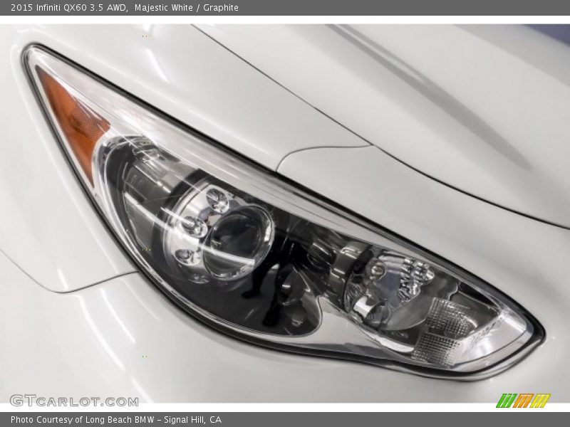 Majestic White / Graphite 2015 Infiniti QX60 3.5 AWD