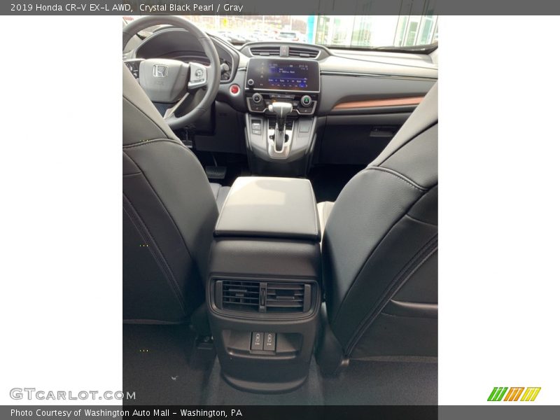 Crystal Black Pearl / Gray 2019 Honda CR-V EX-L AWD
