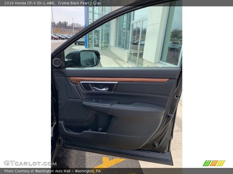 Crystal Black Pearl / Gray 2019 Honda CR-V EX-L AWD