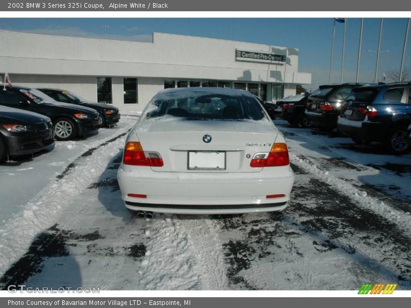 Alpine White / Black 2002 BMW 3 Series 325i Coupe