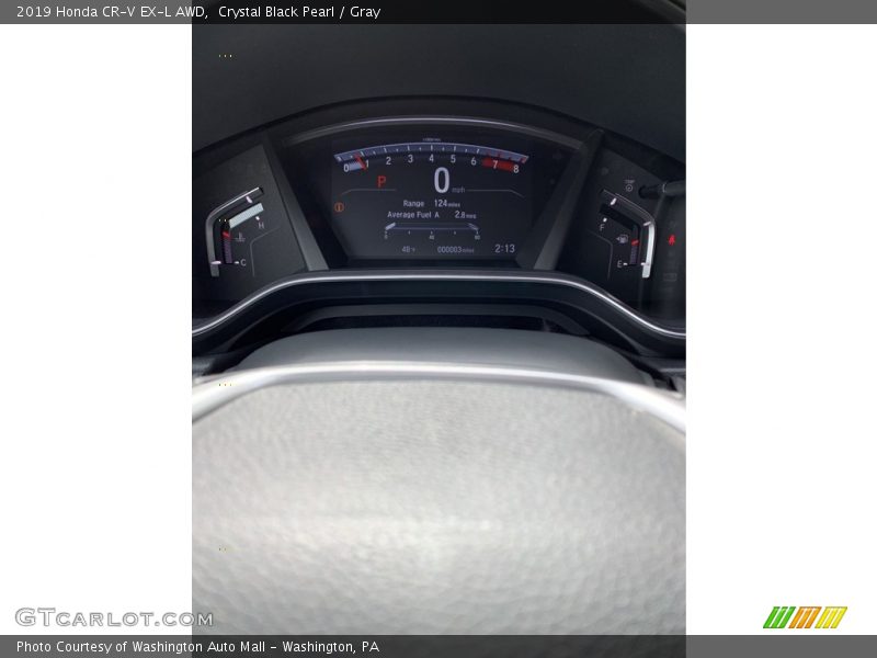 Crystal Black Pearl / Gray 2019 Honda CR-V EX-L AWD