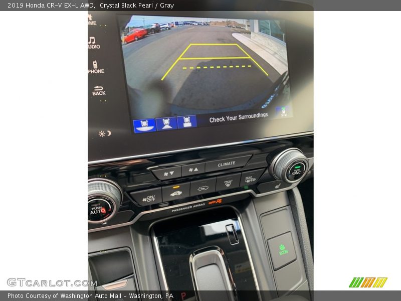 Crystal Black Pearl / Gray 2019 Honda CR-V EX-L AWD