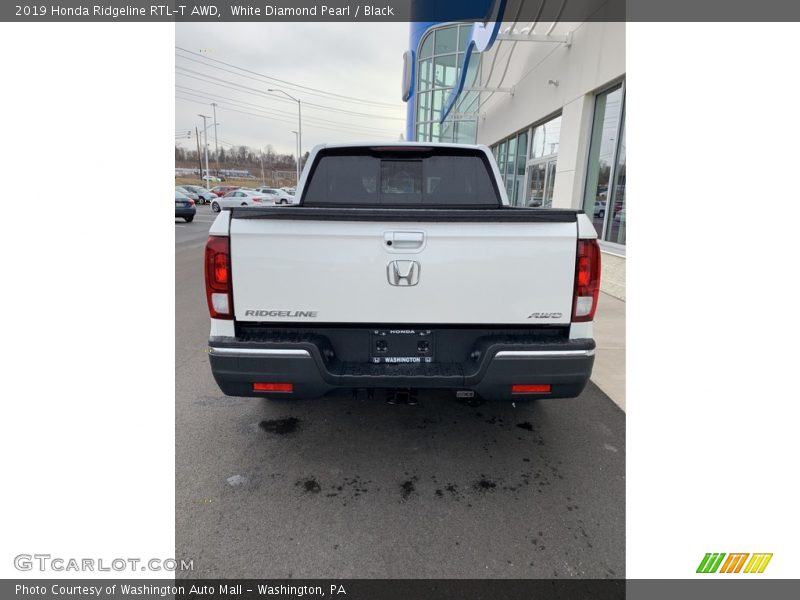 White Diamond Pearl / Black 2019 Honda Ridgeline RTL-T AWD