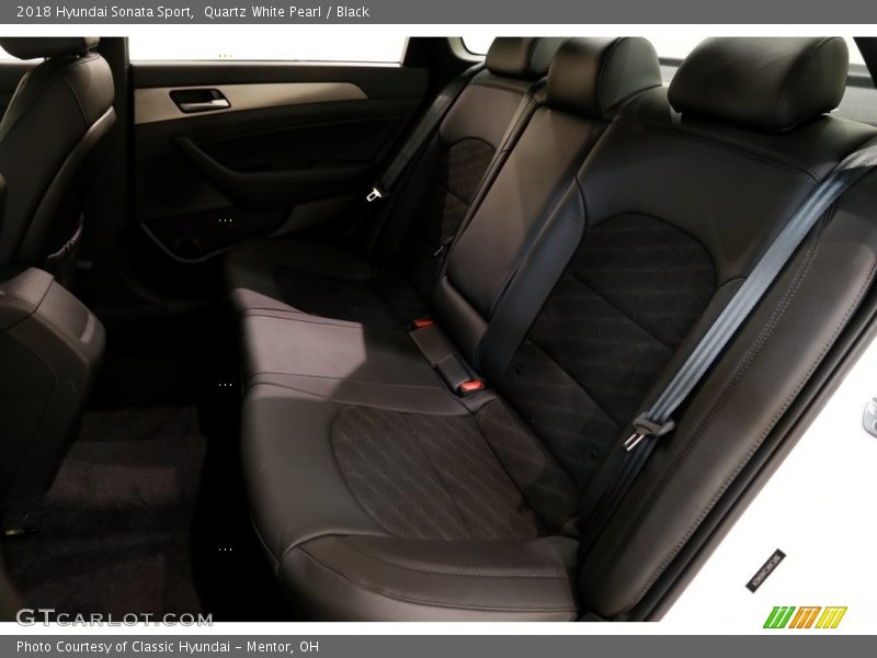 Quartz White Pearl / Black 2018 Hyundai Sonata Sport