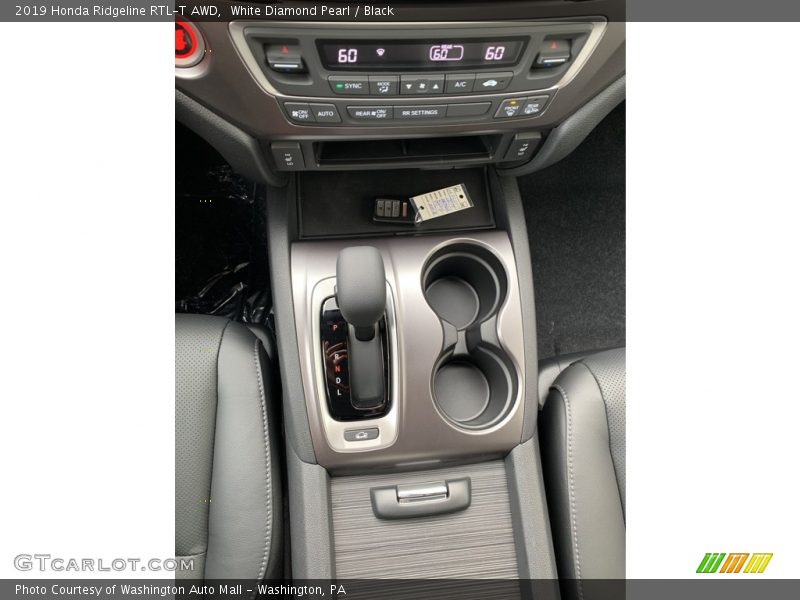 White Diamond Pearl / Black 2019 Honda Ridgeline RTL-T AWD