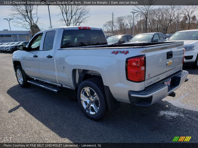 Silver Ice Metallic / Dark Ash/Jet Black 2019 Chevrolet Silverado LD Custom Double Cab 4x4