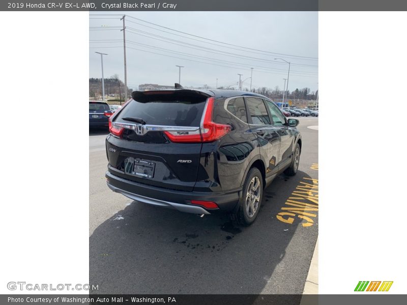 Crystal Black Pearl / Gray 2019 Honda CR-V EX-L AWD