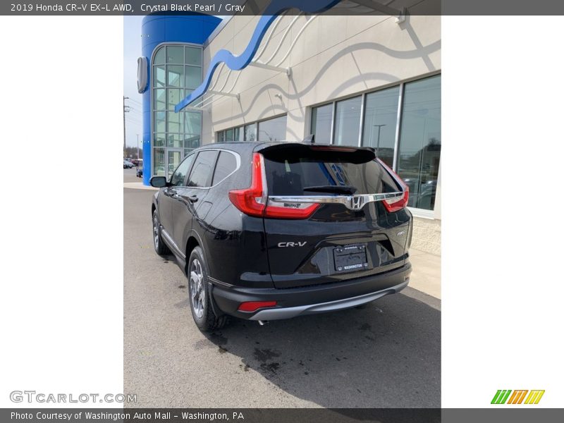 Crystal Black Pearl / Gray 2019 Honda CR-V EX-L AWD