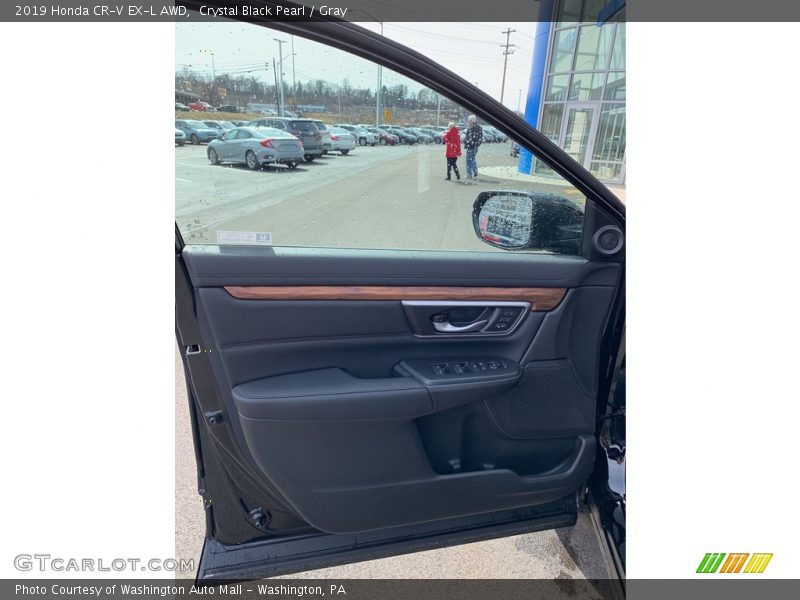 Crystal Black Pearl / Gray 2019 Honda CR-V EX-L AWD