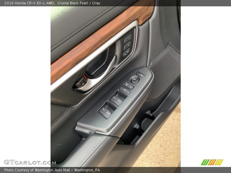 Crystal Black Pearl / Gray 2019 Honda CR-V EX-L AWD