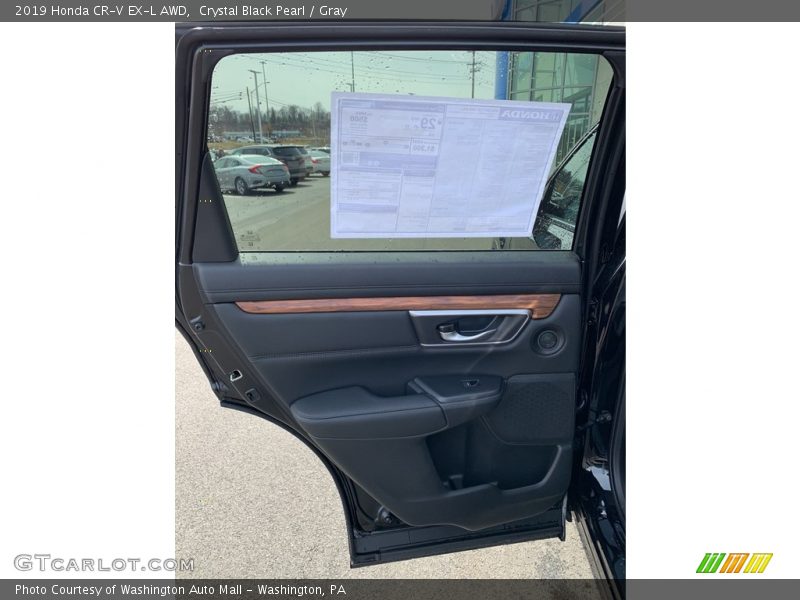 Crystal Black Pearl / Gray 2019 Honda CR-V EX-L AWD