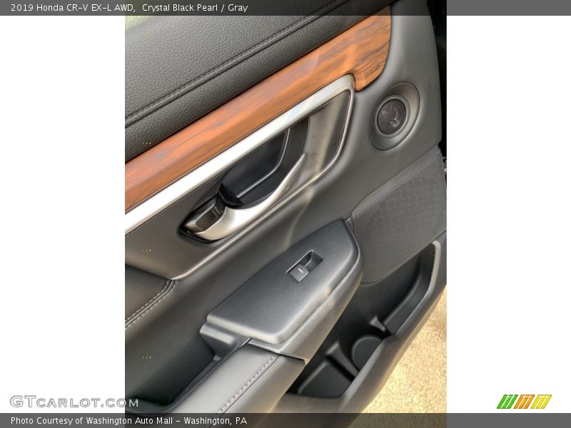 Crystal Black Pearl / Gray 2019 Honda CR-V EX-L AWD