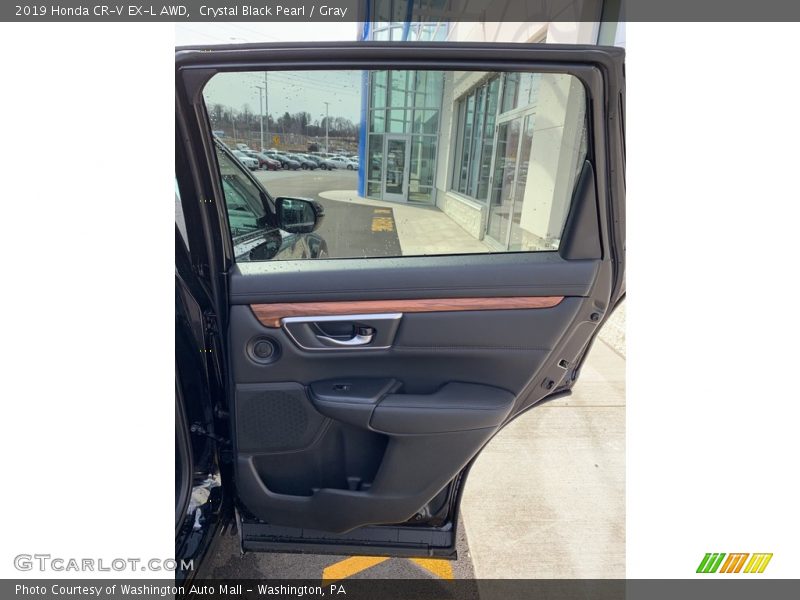 Crystal Black Pearl / Gray 2019 Honda CR-V EX-L AWD