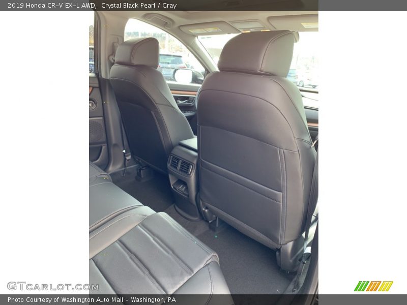 Crystal Black Pearl / Gray 2019 Honda CR-V EX-L AWD