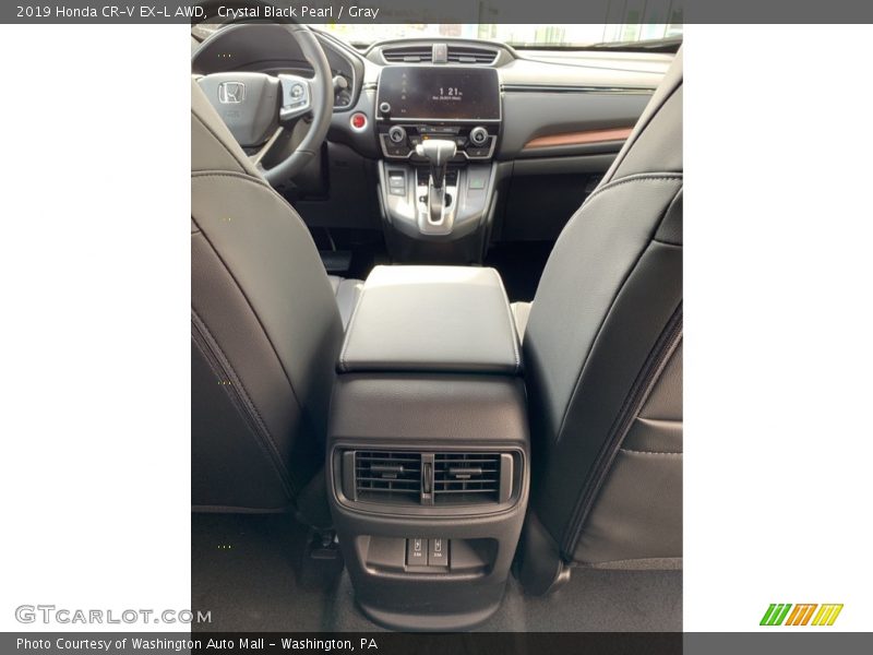 Crystal Black Pearl / Gray 2019 Honda CR-V EX-L AWD