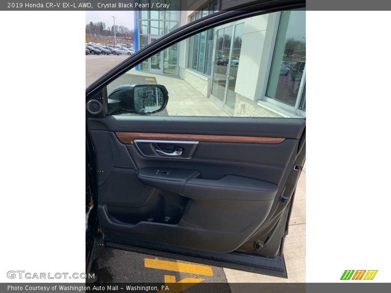 Crystal Black Pearl / Gray 2019 Honda CR-V EX-L AWD