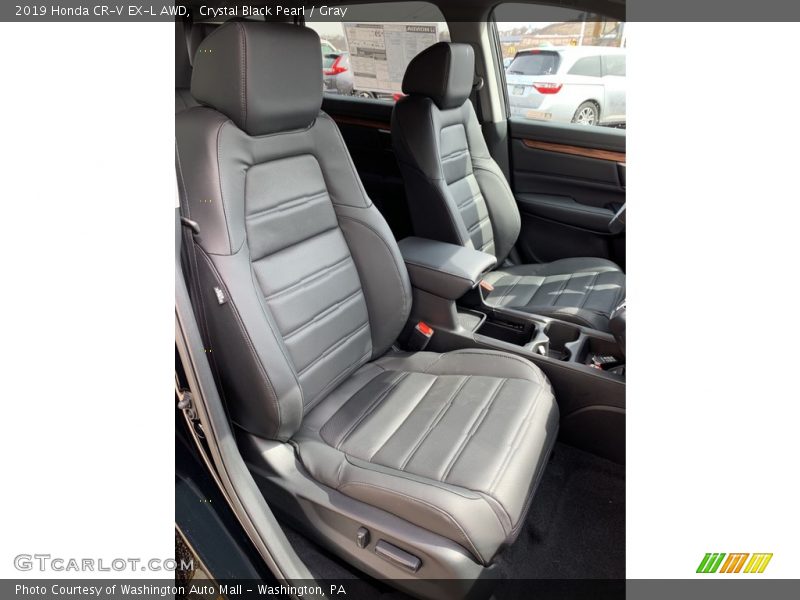 Crystal Black Pearl / Gray 2019 Honda CR-V EX-L AWD