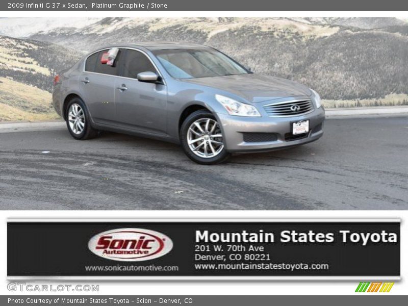 Platinum Graphite / Stone 2009 Infiniti G 37 x Sedan
