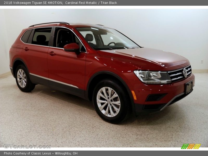 Cardinal Red Metallic / Titan Black 2018 Volkswagen Tiguan SE 4MOTION