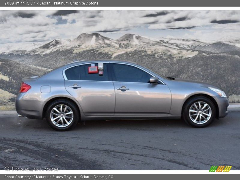 Platinum Graphite / Stone 2009 Infiniti G 37 x Sedan