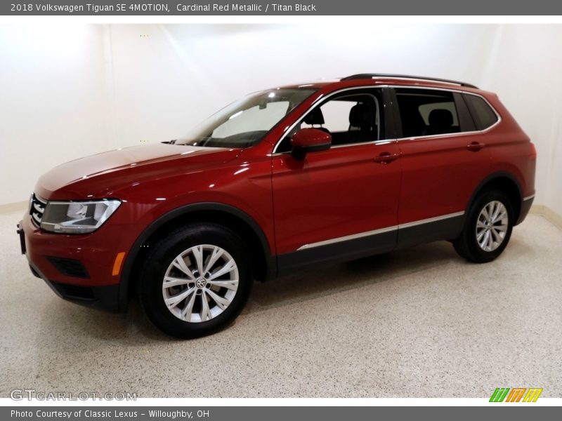 Cardinal Red Metallic / Titan Black 2018 Volkswagen Tiguan SE 4MOTION