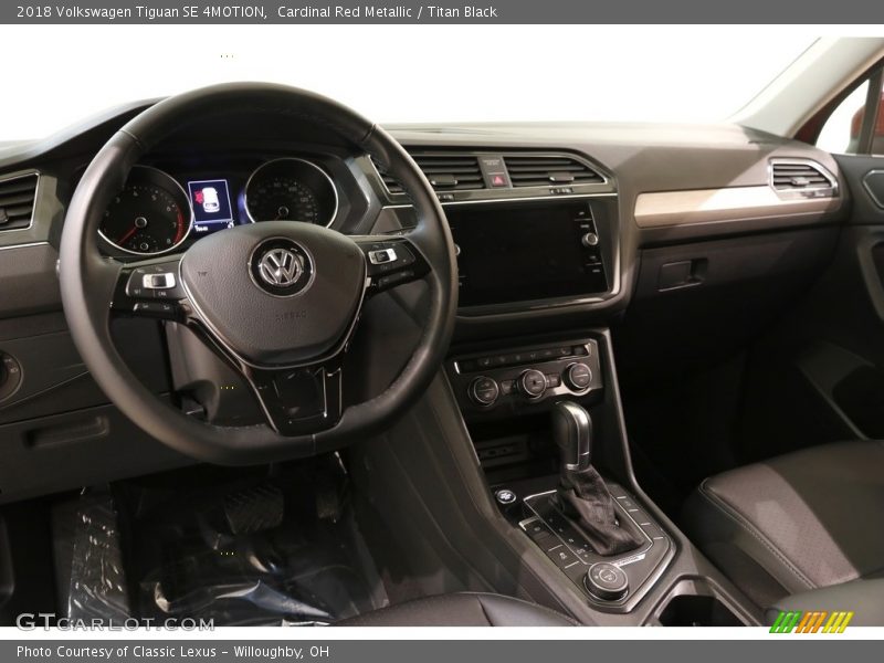 Cardinal Red Metallic / Titan Black 2018 Volkswagen Tiguan SE 4MOTION